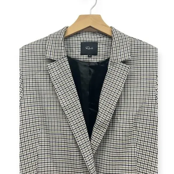 Rails Lightweight Double Breasted Jac Blazer in Honey Plaid size Medium - Picture 2 of 8